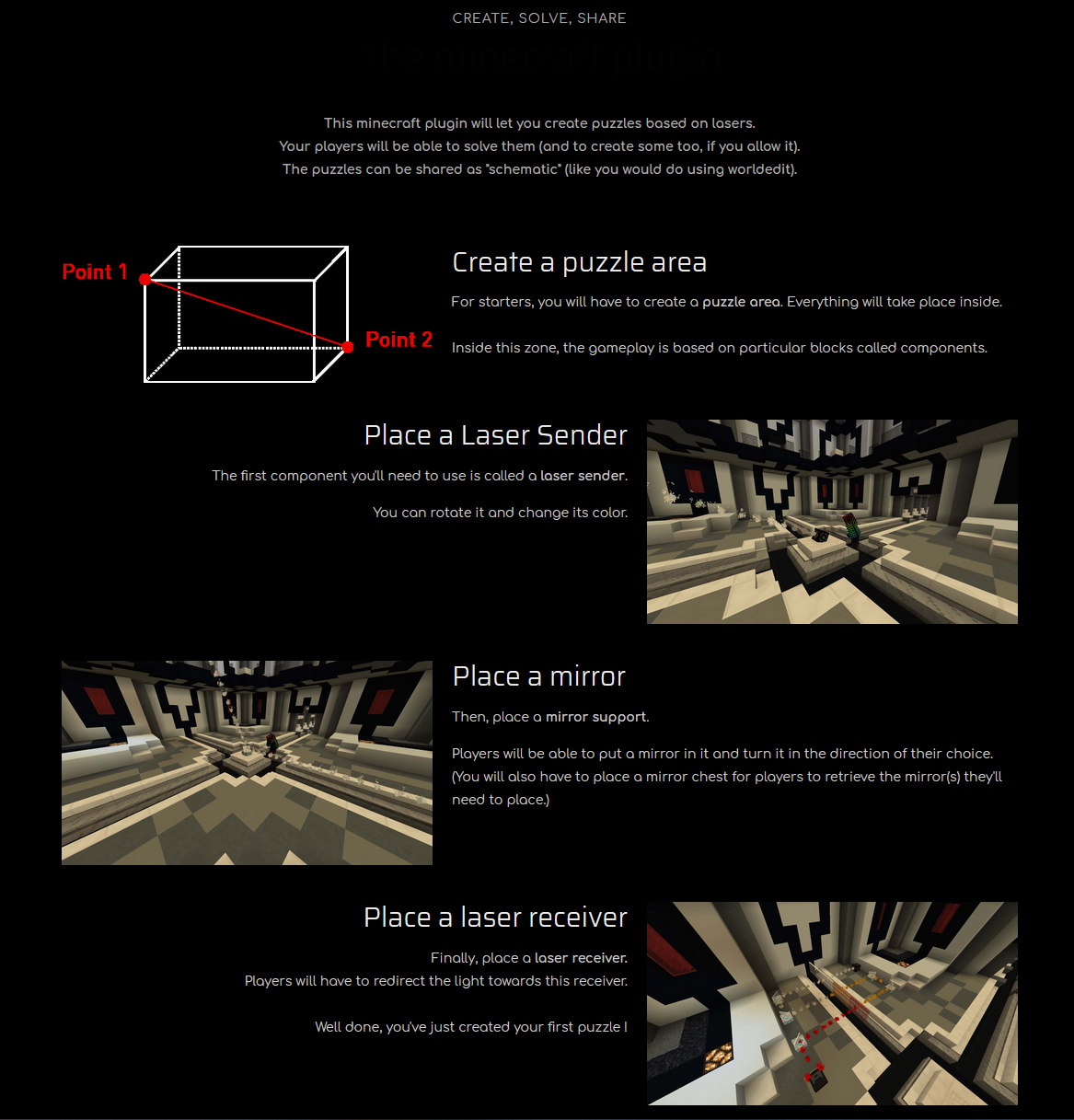 Lasers Enigma features